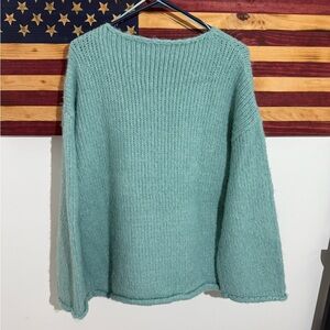 Little Lies Cozy Turquoise Women's Sweater Sold at Anthropologie. Sold Out!